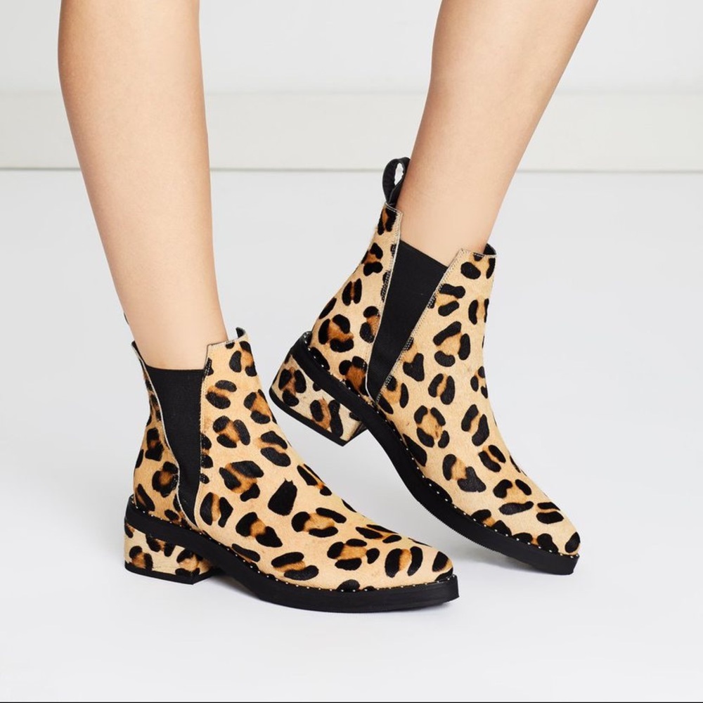 HOST PICK One Teaspoon Leopard Chelsea Boots